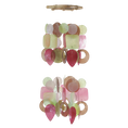 Load image into Gallery viewer, Balizen Fair Trade "Lucy" Small 2-Tiered Capiz Shell Wind Chime