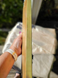 Load image into Gallery viewer, Cardinal & Floral Crushed Glass Tree on Green Shou Sugi Ban Wood (15" x 5.5")