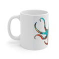 Load image into Gallery viewer, Colorful Handmade Octopus Art Printed White Ceramic Mug 11oz DW safe
