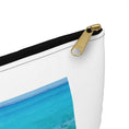 Load image into Gallery viewer, Colorful Mermaid on a Tropical Beach Original Art Accessory Pouch