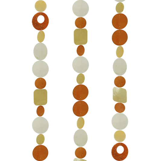 Fire Patio Garden Porch Doorway Capiz Shell Strands 72 Inch