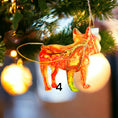 Charger l'image dans la visionneuse de la galerie, French Bulldog Resin and Wood Christmas Ornaments
