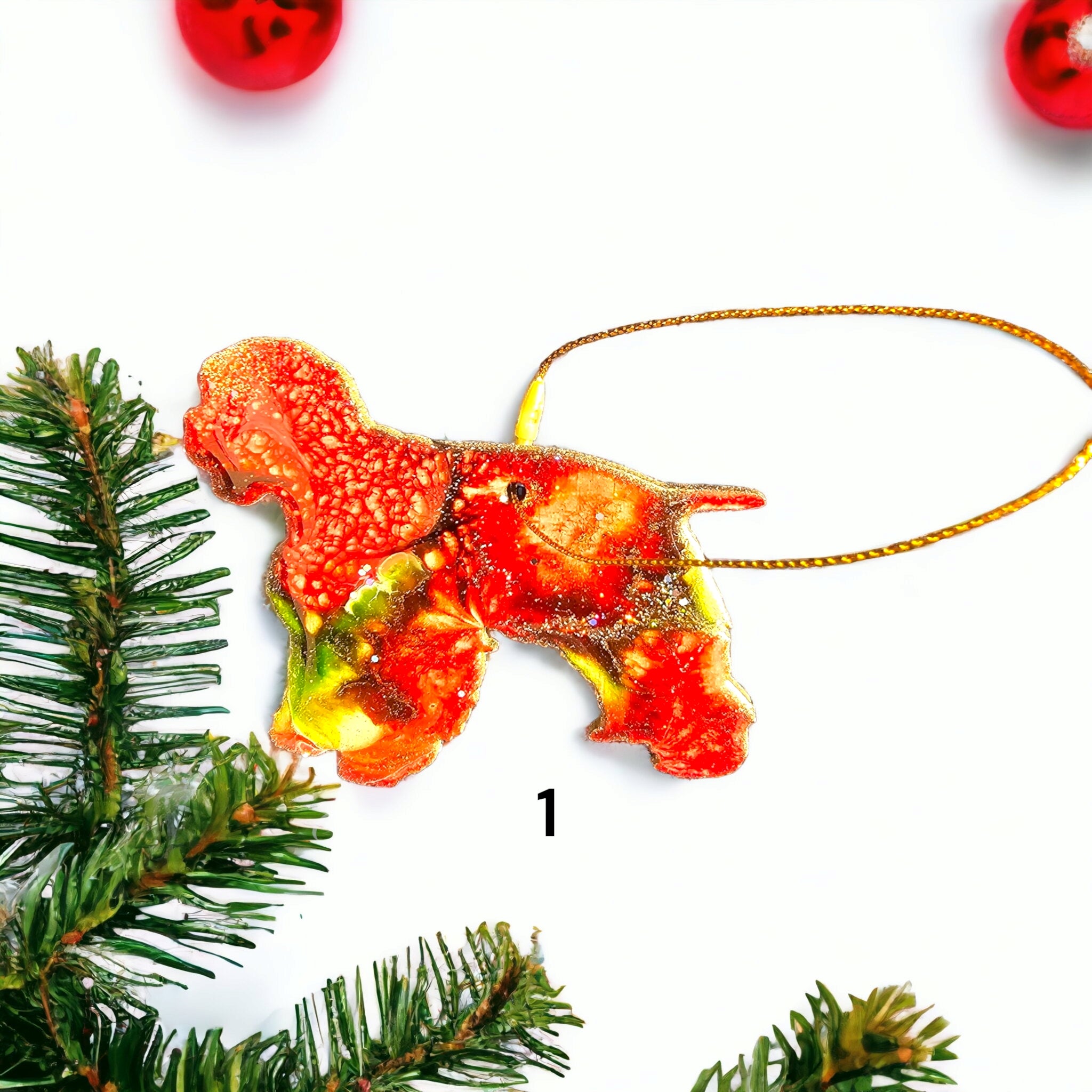 Cocker Spaniel Dog Christmas Ornaments