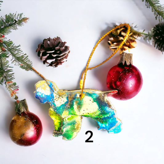 Cocker Spaniel Dog Christmas Ornaments