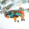 Charger l'image dans la visionneuse de la galerie, Handmade resin on wood buffalo bison ornament perfect for nature lovers, showcasing vibrant colors and a unique wildlife design.