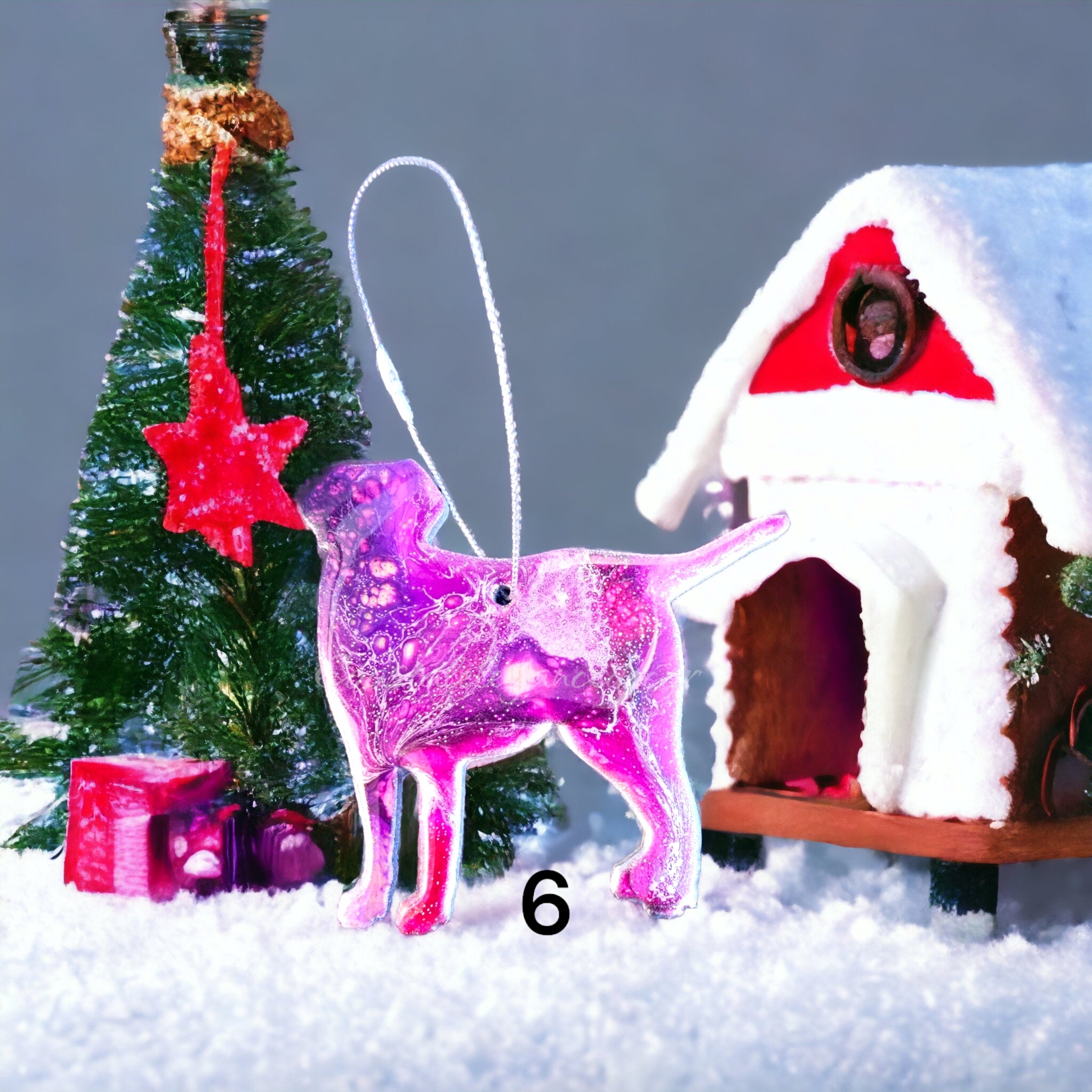 Handmade Labrador Retreiever Dog Christmas Ornaments