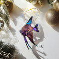 Load image into Gallery viewer, Classy Tropical Angel Fish Handmade Christmas Ornaments Resin and Wood