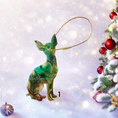 Charger l'image dans la visionneuse de la galerie, Handmade Chihuahua Dog Christmas Ornaments