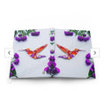 Load image into Gallery viewer, Orange Hummingbird Art Print and Purple Flowers Hardcover Journal