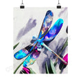 Load image into Gallery viewer, Colorful Dragonfly Museum Grade Poster Print Matte