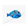 Load image into Gallery viewer, Blue Tang Tropical Fish Wall Art Print on Premium Matte Paper, highlighting an elegant fish illustration with vivid hues, suitable for modern home decor.