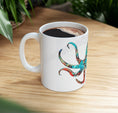 Load image into Gallery viewer, Colorful Handmade Octopus Art Printed White Ceramic Mug 11oz DW safe