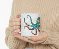 Load image into Gallery viewer, Colorful Handmade Octopus Art Printed White Ceramic Mug 11oz DW safe