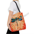 Load image into Gallery viewer, Original Art Dragonfly with Sunburst Tote Bag Printed 2 sizes