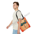 Load image into Gallery viewer, Original Art Dragonfly with Sunburst Tote Bag Printed 2 sizes