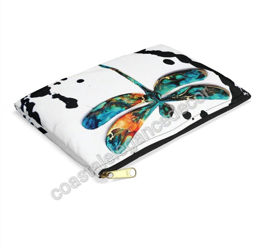 Original Blue Dragonfly Art Accessory Bag 2 Sizes