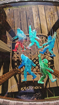 Charger et lire la vidéo dans la visionneuse de la galerie, Walking Sasquatch Bigfoot Resin and Wood Handmade Christmas Ornaments