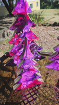 Charger et lire la vidéo dans la visionneuse de la galerie, Christmas Trees with Branches Holiday Mantelpiece 3 Sizes Purple & Pink