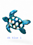 Load image into Gallery viewer, Handcrafted 10" Coastal Polynesian Flower Sea Turtle Wall Art Decor with Vibrant Colors