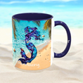 Load image into Gallery viewer, Personalized 11 Oz Mermaid Beach Coffee Mug - Customizable Ceramic Cup with Color Choices