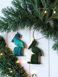 Charger l'image dans la visionneuse de la galerie, Handmade Coastal Pelican Bird Christmas Ornaments