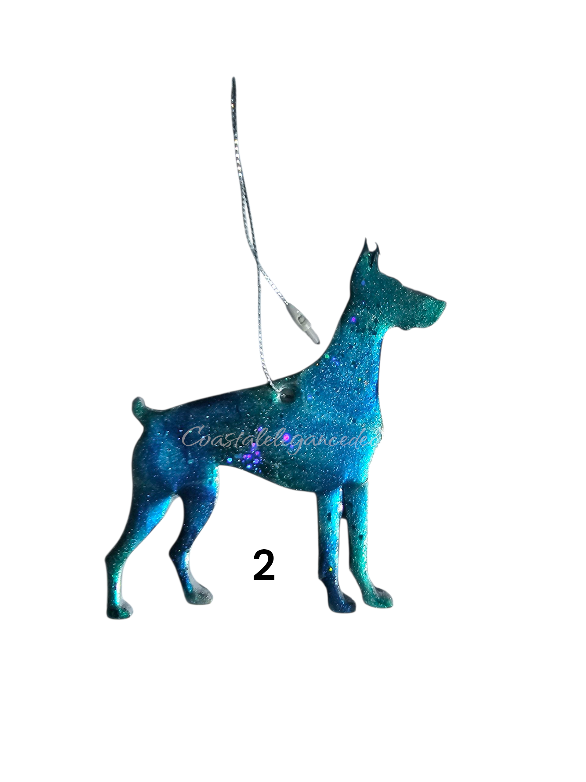 Doberman Pincer Dog Handmade Christmas Ornaments