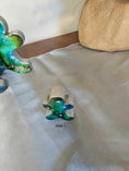 Charger l'image dans la visionneuse de la galerie, Chunky Wood with Resin Handmade Gingerbread Men Christmas Decorations Green Blue 3 Sizes