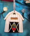 Load image into Gallery viewer, Personalized Keepsake Farmhouse Barn Ornament White