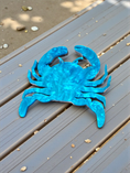 Charger l'image dans la visionneuse de la galerie, Custom 3D Crab Address Sign | Bold Coastal Layered Acrylic House Numbers