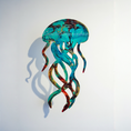 Load image into Gallery viewer, Handcrafted Resin Jellyfish Wall Art | Coastal Beach House Decor
