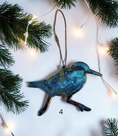 Charger l'image dans la visionneuse de la galerie, Handmade Coastal Sandpiper Bird Christmas Ornaments