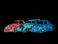 Load image into Gallery viewer, Nostalgic Hot Rod Car Trio Handmade Garage Car Wall Decor