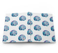 Load image into Gallery viewer, Interior view of the Beautiful Beachy Sand Dollar All Over Print Hardcover Journal lined paper, featuring a vibrant sand dollar design printed throughout.