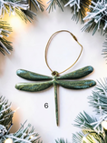 Charger l'image dans la visionneuse de la galerie, Handmade green resin dragonfly ornament