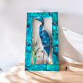 Charger l'image dans la visionneuse de la galerie, Unique Blue Heron with Cattails Rectangular Frame with Wall Decor