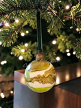 Charger l'image dans la visionneuse de la galerie, Handcrafted Moss & Forest Green Glass Christmas Ornament