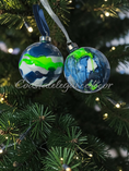 Charger l'image dans la visionneuse de la galerie, Handcrafted PNW Football Heirloom Quality Glass Christmas Ornament