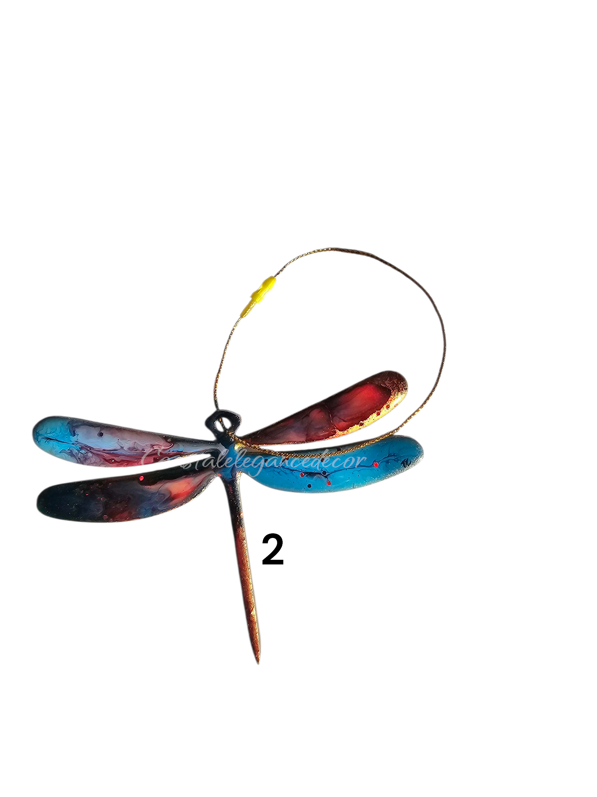 Handmade Nature Dragonfly Christmas Tree Keepsake Ornament Multiple Colors