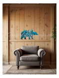 Load image into Gallery viewer, Wildlife Bear with Forest Trees Wood Resin Cabin Wall Decor Handmade