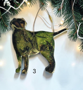 Charger l'image dans la visionneuse de la galerie, Green handmade Labrador dog ornament