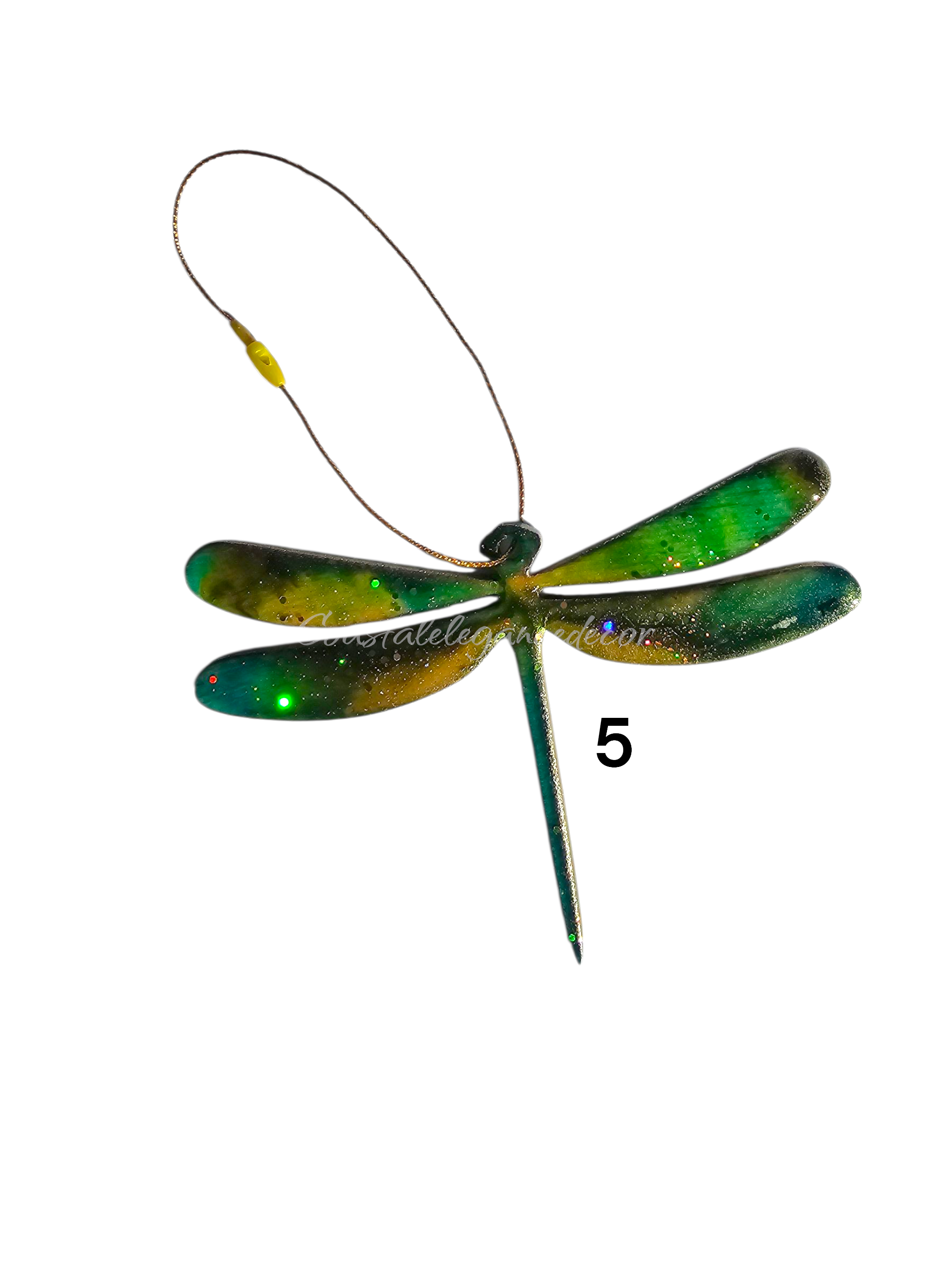 Handmade Nature Dragonfly Christmas Tree Keepsake Ornament Multiple Colors