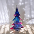 Charger l'image dans la visionneuse de la galerie, Handcrafted 5-Inch Christmas Trees with Colorful Resin and Wood for Holiday Tabletop Decor