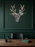 Charger l'image dans la visionneuse de la galerie, Silver Shimmer Handcrafted Resin Wildlife Deer Wall Decor – 15" x 12.5"