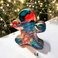 Charger l'image dans la visionneuse de la galerie, Handmade Gingerbread Men Tabletop Christmas Decorations Blue Red