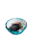 Load image into Gallery viewer, Handpainted Decorative Glass Coastal Style Pumpkin Tabletop Trinket Dish