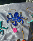 Charger l'image dans la visionneuse de la galerie, Beachy Octopus Coastal Christmas Handmade Resin and Wood Ornaments