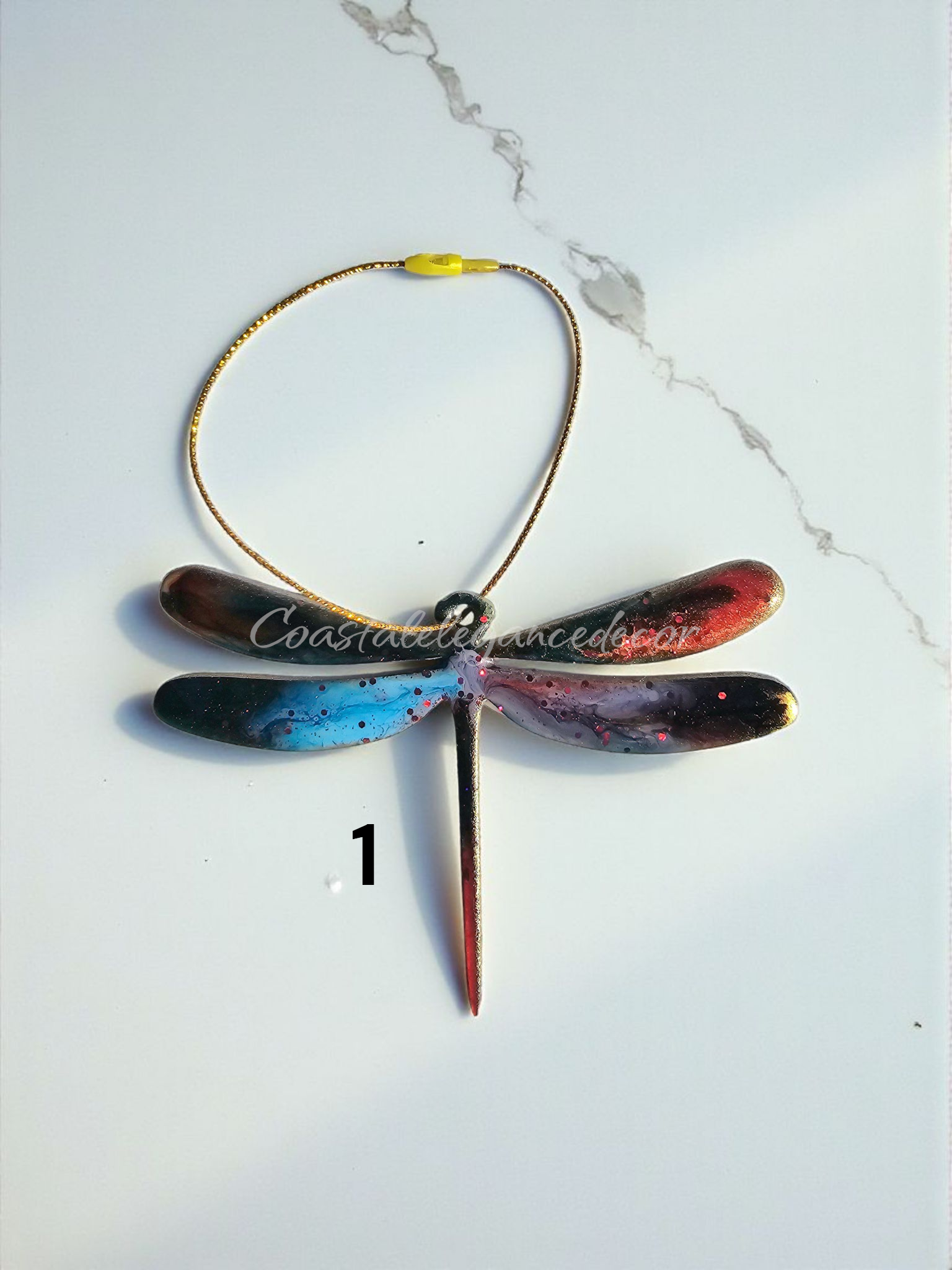 Handmade Nature Dragonfly Christmas Tree Keepsake Ornament Multiple Colors