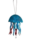 Charger l'image dans la visionneuse de la galerie, Beachy Jellyfish Handmade Christmas Tree Ornaments Resin and Wood