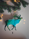 Charger l'image dans la visionneuse de la galerie, Nature Themed Standing Elk Wood and Resin Ornaments