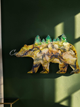 Charger l'image dans la visionneuse de la galerie, Wildlife Bear with Forest Trees Wood Resin Cabin Wall Decor Handmade